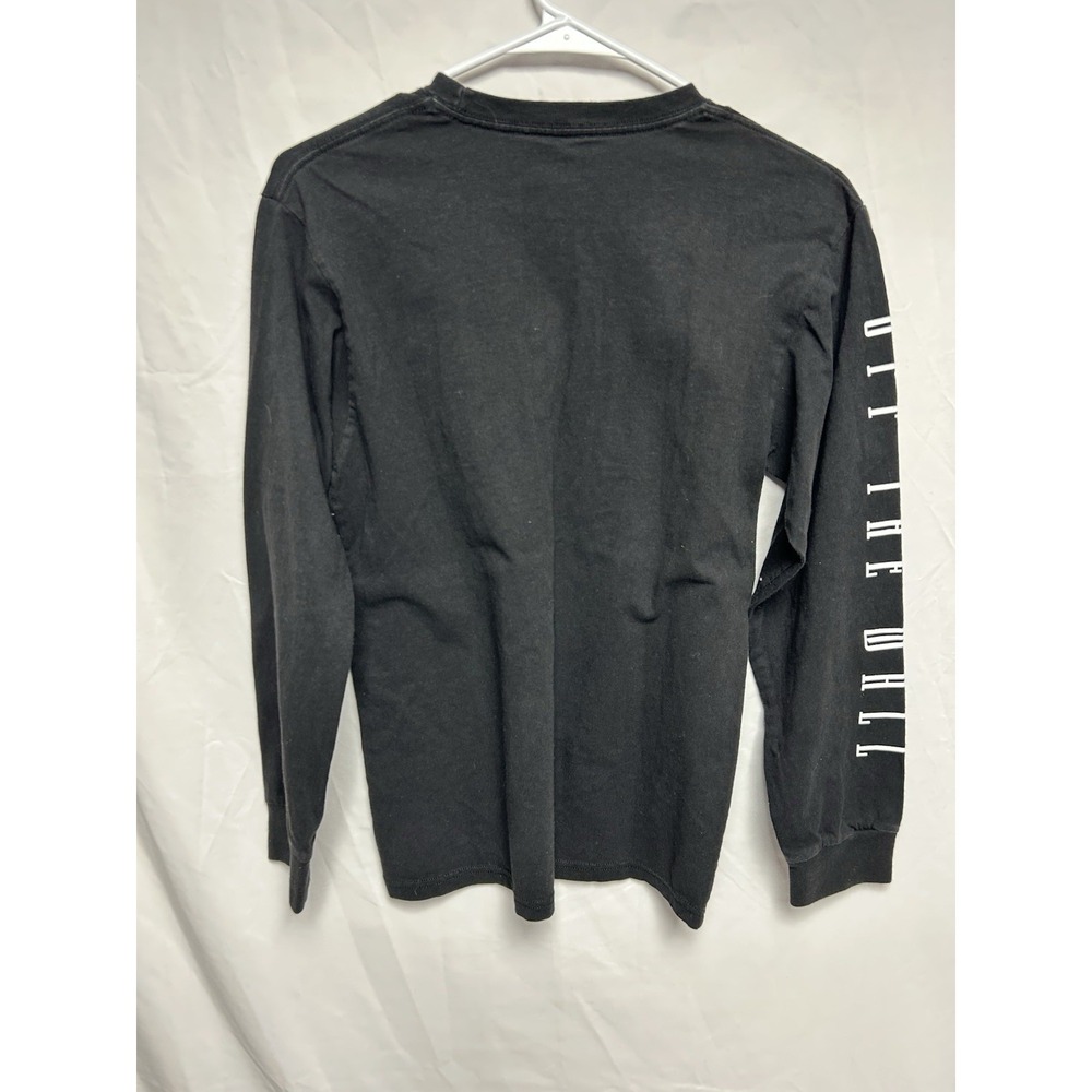 Vans Off The Wall Graphic Long Sleeve Skate Shirt Punk Black Embroidered Logo S - Picture 5 of 13